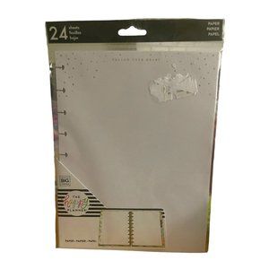 The Happy Planner Paper FOLLOW YOUR HEART 24 Sheets Filler Paper Stars Classic